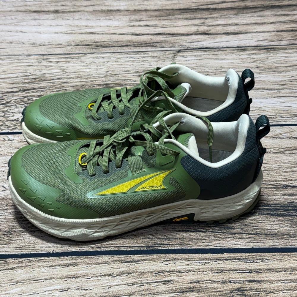 Altra Timp 5 Trail Running Shoes Mens Size 10 Green AL0A85PE330 Vibram Hiking